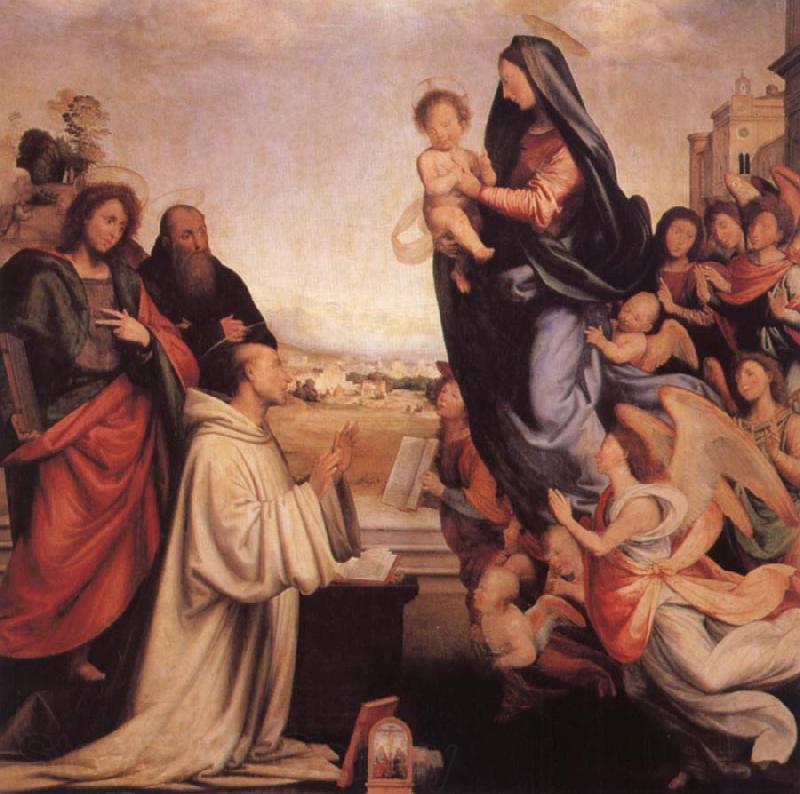 Fra Bartolommeo Vision of St.Bernard Spain oil painting art